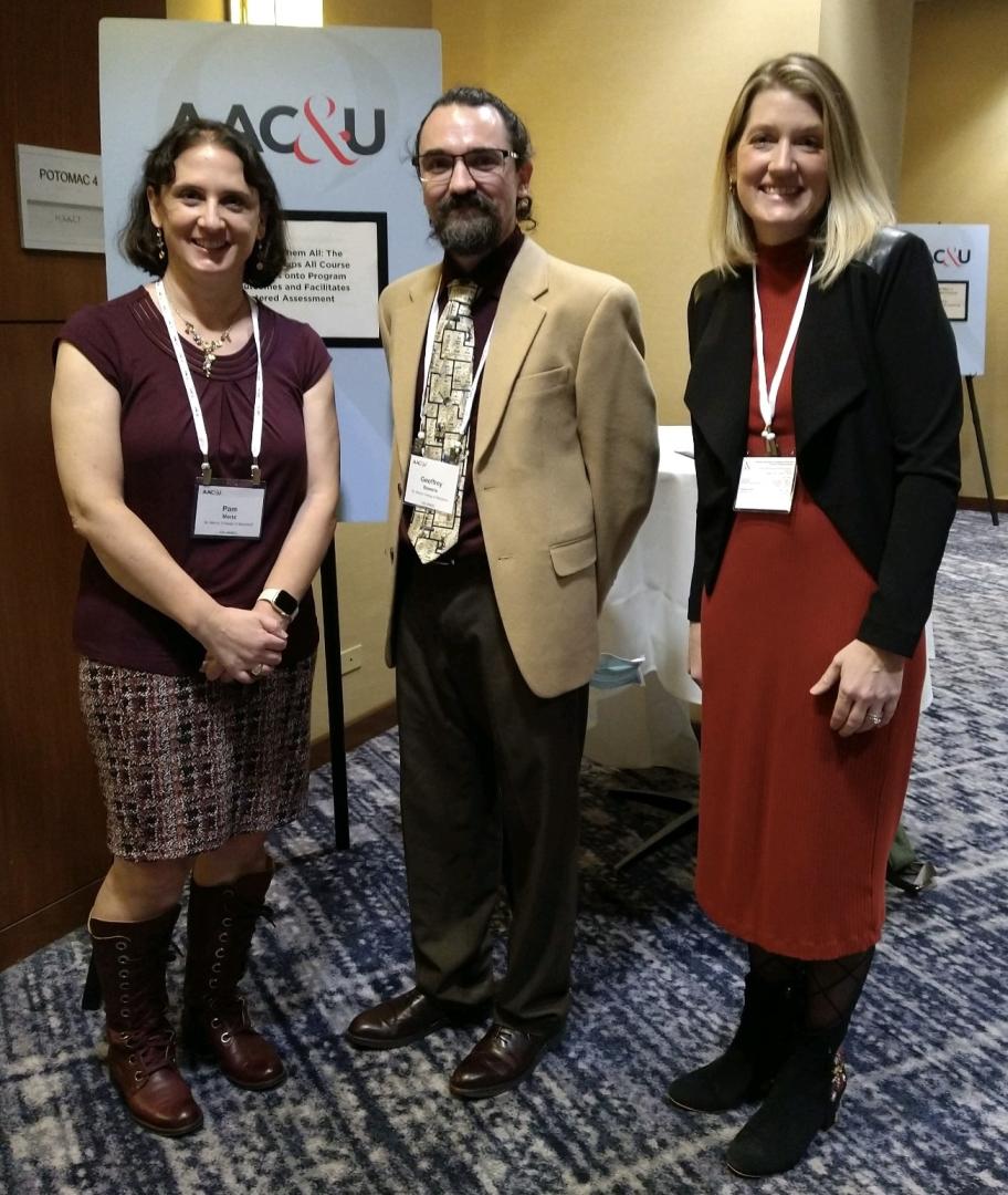 Bowers, Mertz, and Neiles at AAC&U Conference