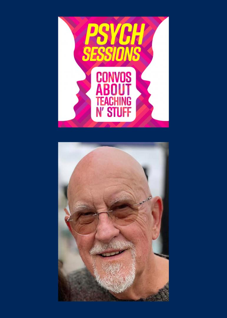 Professor Roy Hopkins with Psych Sessions logo