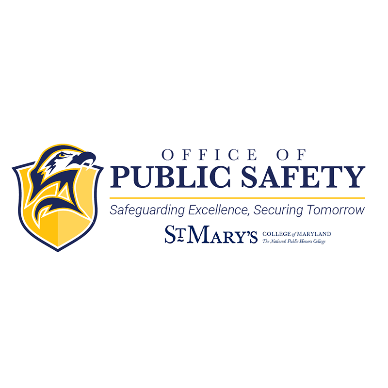 SMCM Office of Public Safety logo: Safeguarding Excellence, Securing Tomorrow