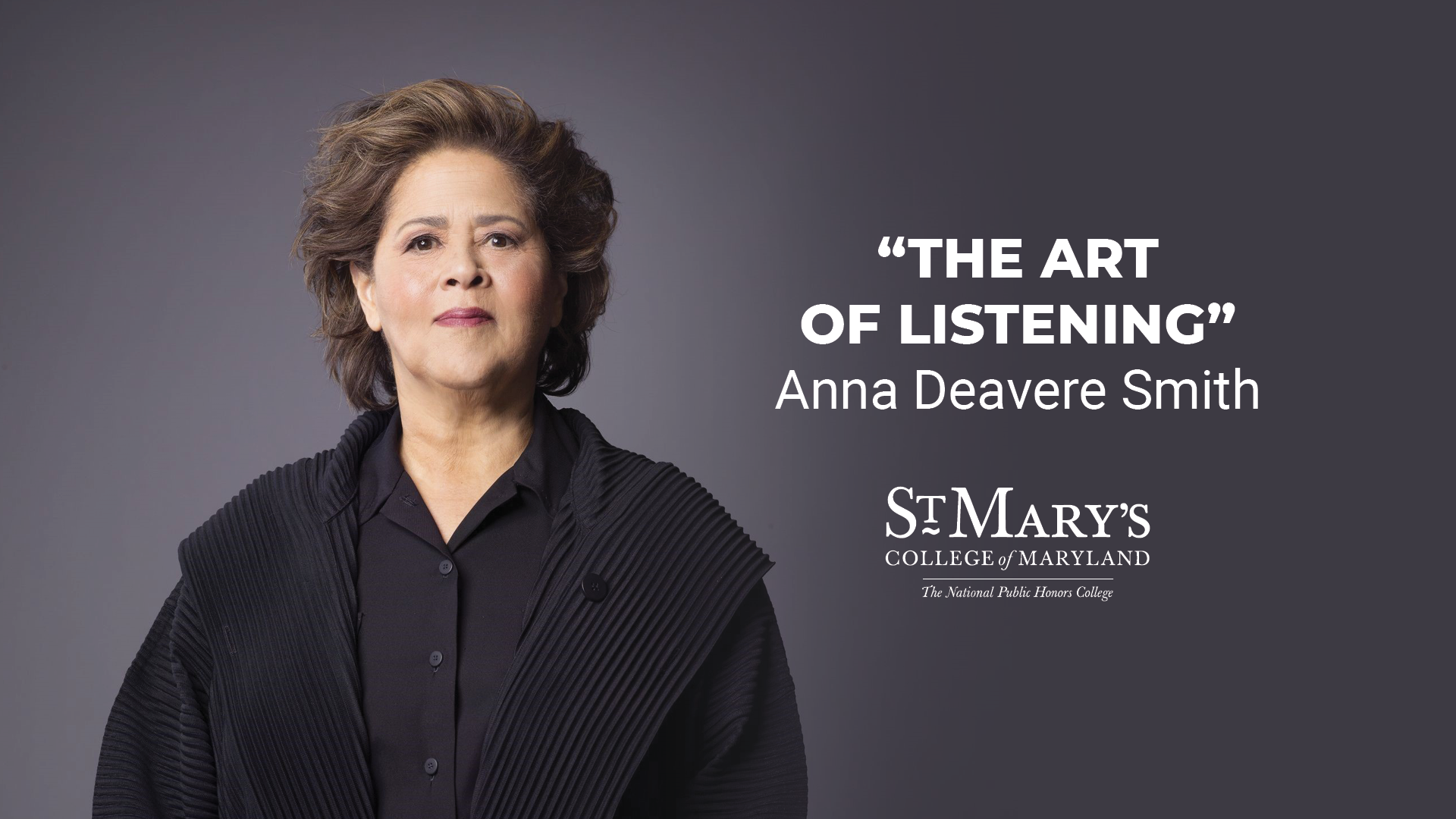 Anna Deavere Smith photo - The Art of Listening