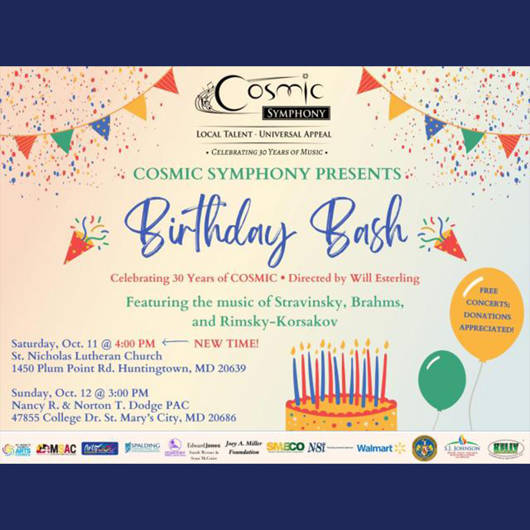  "Cosmic Symphony Presents Birthday Bash," 