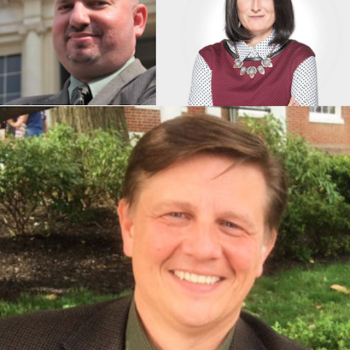Bryan Sears, Maryland politics reporter for The Daily Record; Mileah Kromer, director of the Goucher Poll at Goucher College; and Todd Eberly, St. Mary’s College associate professor of political science and interim director for the Center for the Study of Democracy.