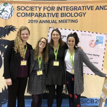 Dr. Malisch and her Lab at SICB 2019