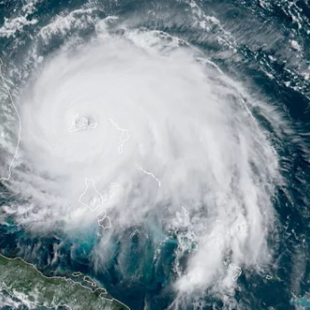 Hurricane Dorian pictured