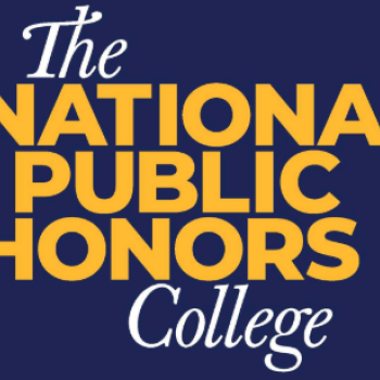 The National Public Honors College logo displayed