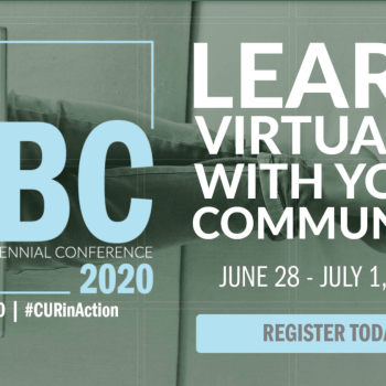 CUR Virtual Biennial Conference 2020, June 29-July 1 logo and register now information shown