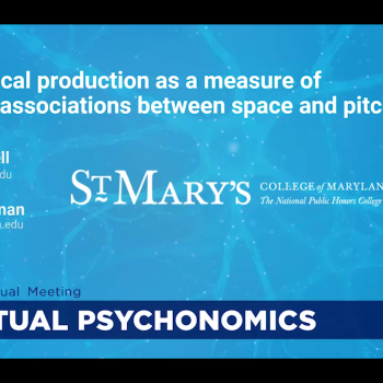 Title slide from virtual poster presentation by Rachel Steelman and James Mantell.