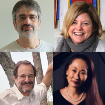 Professors Adler, Patterson, Professor Emeritus Glaser and Alumna Moore ’19 pictured