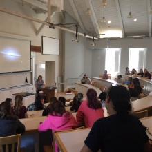 Math Girls Day lecture pictured