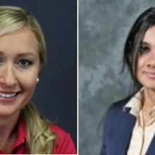 Amanda Deerfield and Sriparna Ghosh pictured