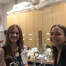 Cecile Walton '19  pictured at Summer Internship for Smithsonian Institute