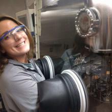 Stevens in the lab