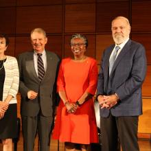 Bonnie M. Green, TPP Executive Director; Joseph Dyer, Vice Admiral, U.S. Navy (ret.); St. Mary’s College President Tuajuanda C. Jordan; Dan Crippen, former Executive Director of the National Governors Association.