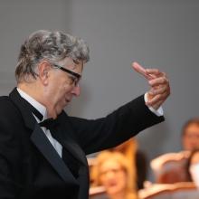 Professor Vote conducting pictured