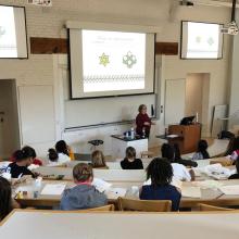 Susan Goldstine lecturing