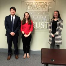 Photo of Kaitlin Aaby (’18), Ava Jensan (’20), and Jacob Rosenzweig-stein (’20)