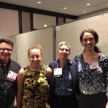 Corey Payne '12 MAT '13, Rose Young '20, Angela Johnson, Liz Mulvey '20