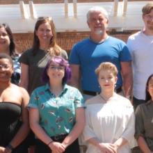 students and faculty mentors pictured
