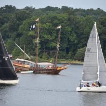 boats on the St. Mary's River pictured. 