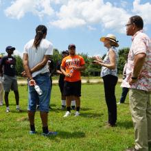 Morgan State University students tour commemorative site