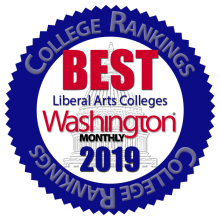 Washington Monthly badge pictured