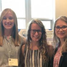 Lauren Hall ‘19, Livia Shuller ‘19, and Melanie Kimball ‘19 pictured