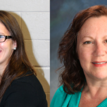 Emily Lamoreau '11 (staff therapist) and Laurie Scherer (director) pictured