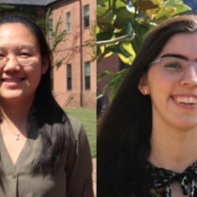 Ivy Antunes ’20 and Nhu Chau '20 pictured