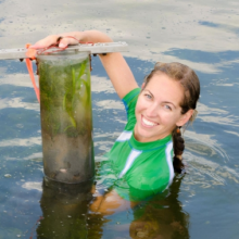 Cassie Gurbisz pictured in Chesapeake Bay