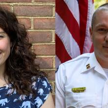 Kelly Muldoon and Christopher Coons 