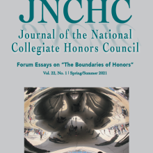 Journal of the National Collegiate Honors Council cover pictured