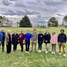 Core_P students pictured outside during NAWCAD visit 