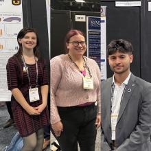 Students Anna Estremsky, Merel Verhoeven and Brayan Ruiz Lopez.