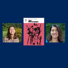 Katya Scott '24, Cover of The Arts in Psychotherapy journal and Professor Libby Williams
