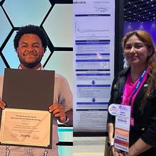 Kyle Murphy and Gabriela Miranda earned ASBMB national honor society membership