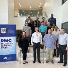 SMCM students and RMC leadership pose for a group photo 