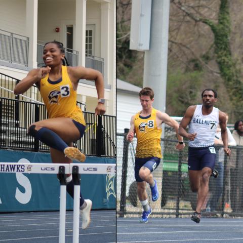 Men and women track and field at St. Mary's College of Maryland.