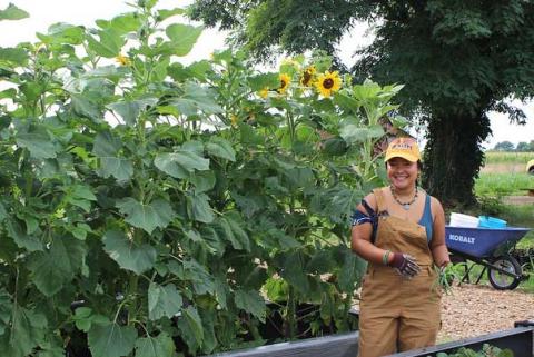 Tiffany Dioka pictued at the Kate Chandler Farm 