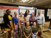 Seven SMCM students, faculty, and staff at AAPT conference