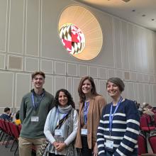 Wade, Rinaldi and King with Allison Burnett, executive director of Southern Maryland Resource Conservation & Development