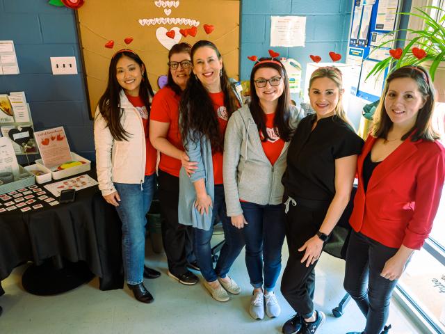 Wellness Center staff at Heart Health Kick-Off Event