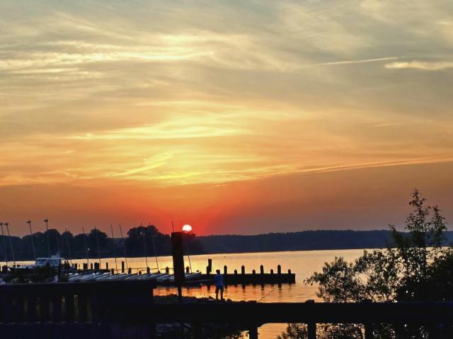 Sunset over the St Mary's River