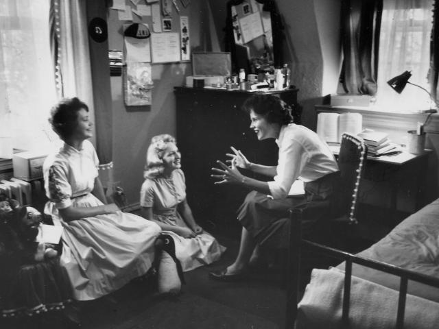 dorm room friends in Calvert Hall in 1953
