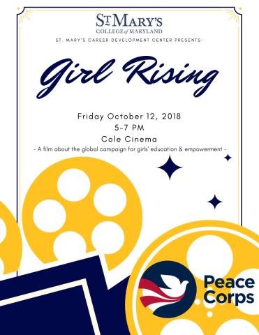 "Girl Rising" film in Cole Cinema on October 12 at 5:00 p.m.