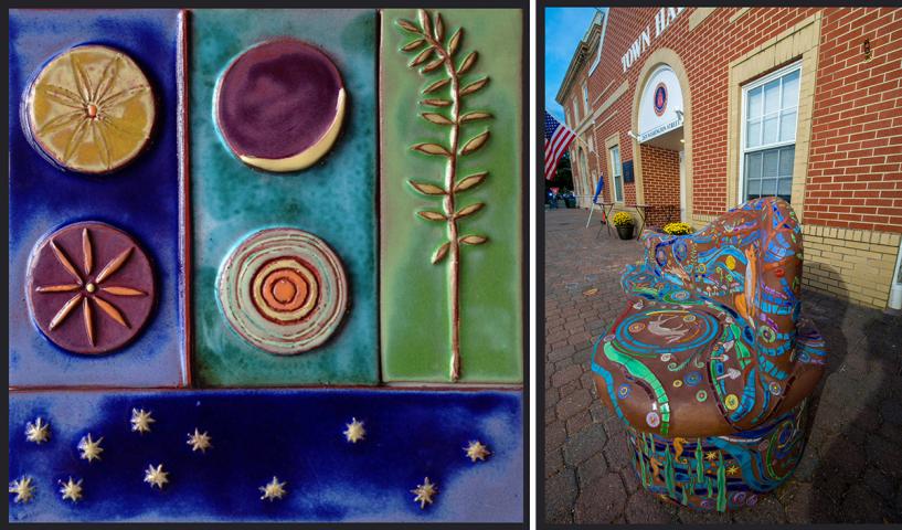 Pictures of Parran Collery's work in ceramics