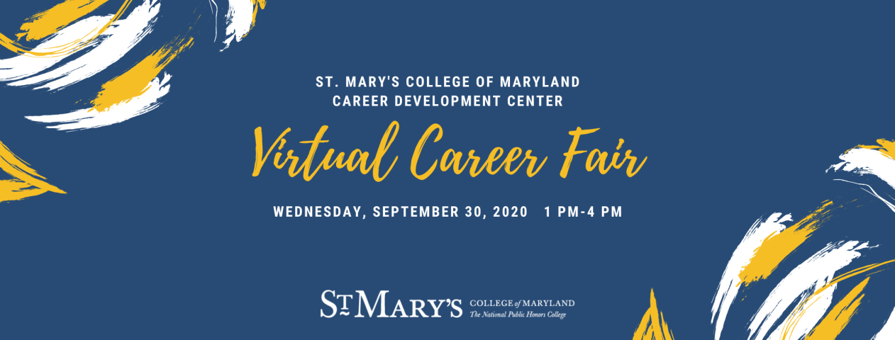 Virtual Career Fair on Wednesday, September 30, 2020, from 1 pm- 4 pm through HireSMCM, but you must RSVP in advance in order to attend.