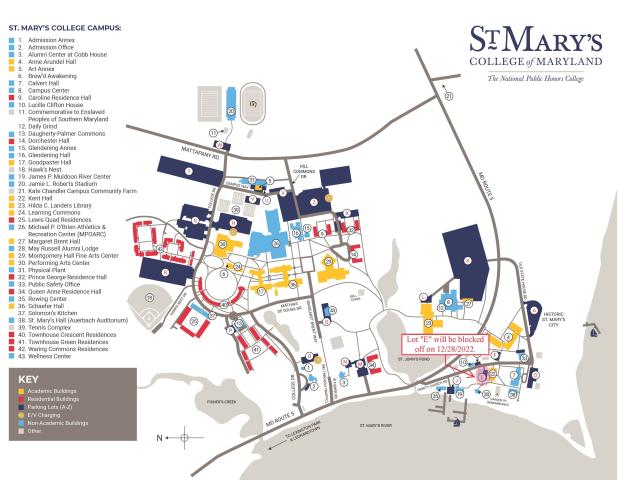 Kent Hall Parking Lot Location