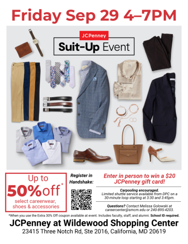 Picture of professional clothing with event info