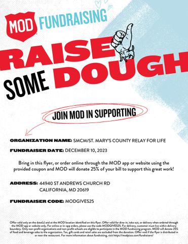 mod pizza flyer