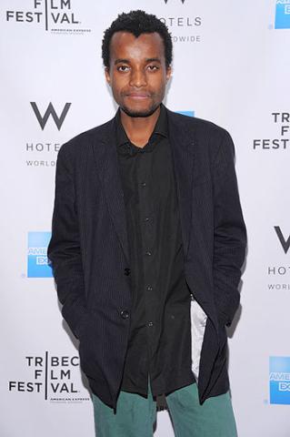 Rwandan director Kivu Ruhorahoza at the Tribeca Film Festival